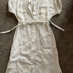 White linen dress size small